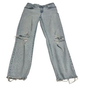 Denizen from Levi's Distressed Light Blue Boyfriend Jeans